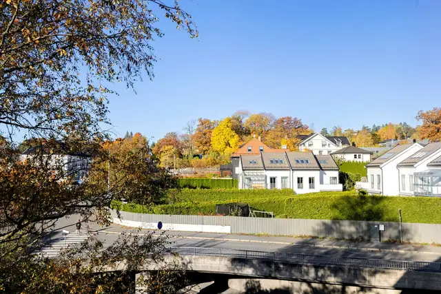 Hyggelig utsyn fra soverom 1.