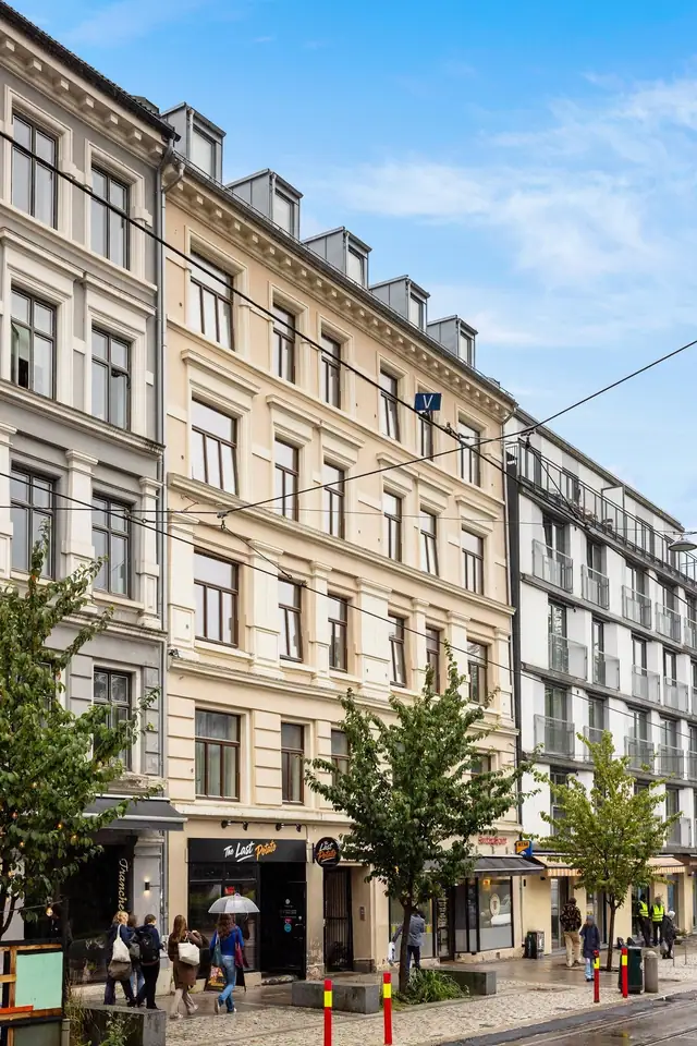 Leiligheten ligger sentralt til på Grünerløkka.