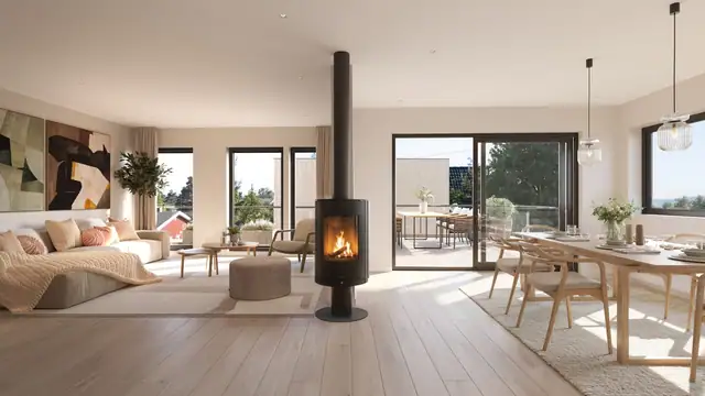 Stue - Hus 2.  Illustrasjon - avvik vil forekomme.