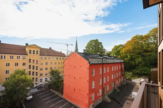 En flott kombinasjon av moderne arkitektur og klassisk Oslo-bebyggelse - Stensparken ligger rett ved